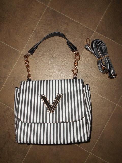 Zwart-wit handtas  Gavello, Ophalen of Verzenden, Zo goed als nieuw, Overige kleuren, Handtas