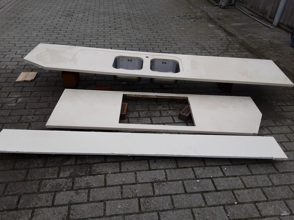 Keukentablet / Compocit, Ophalen, Wit, Zo goed als nieuw, 200 cm of meer