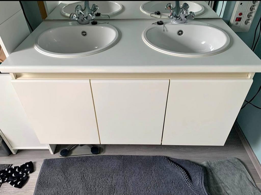 Meuble de salle de bain avec double vasque, Enlèvement ou Envoi