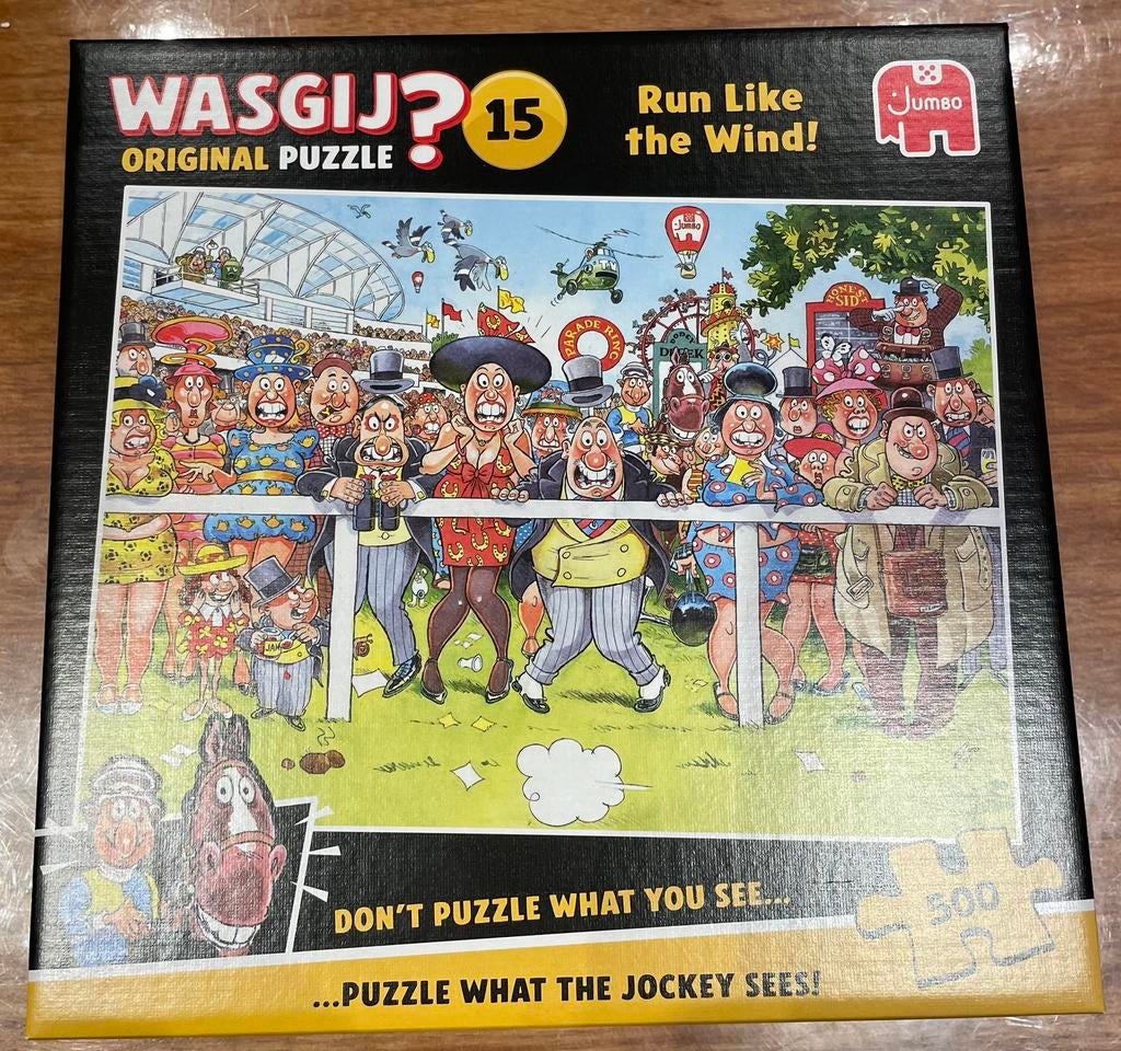 Wasgij Original Puzzel 15 - Run like the wind - 500, Ophalen of Verzenden, Zo goed als nieuw