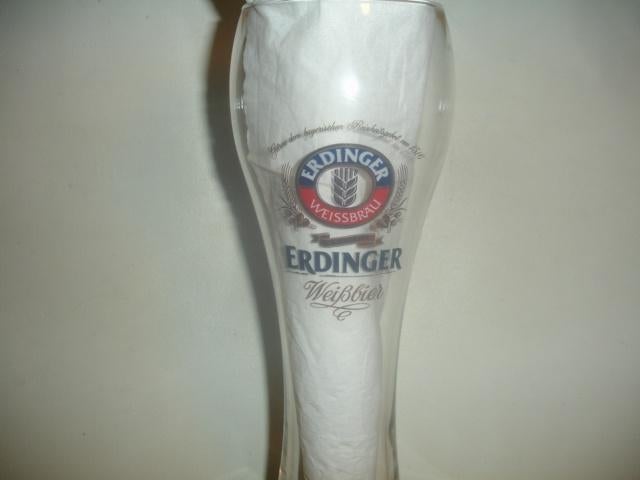 Bierglas Erdinger Weissbräu, 0,5 liter, Ophalen of Verzenden, Zo goed als nieuw, Glas of Glazen, Overige merken