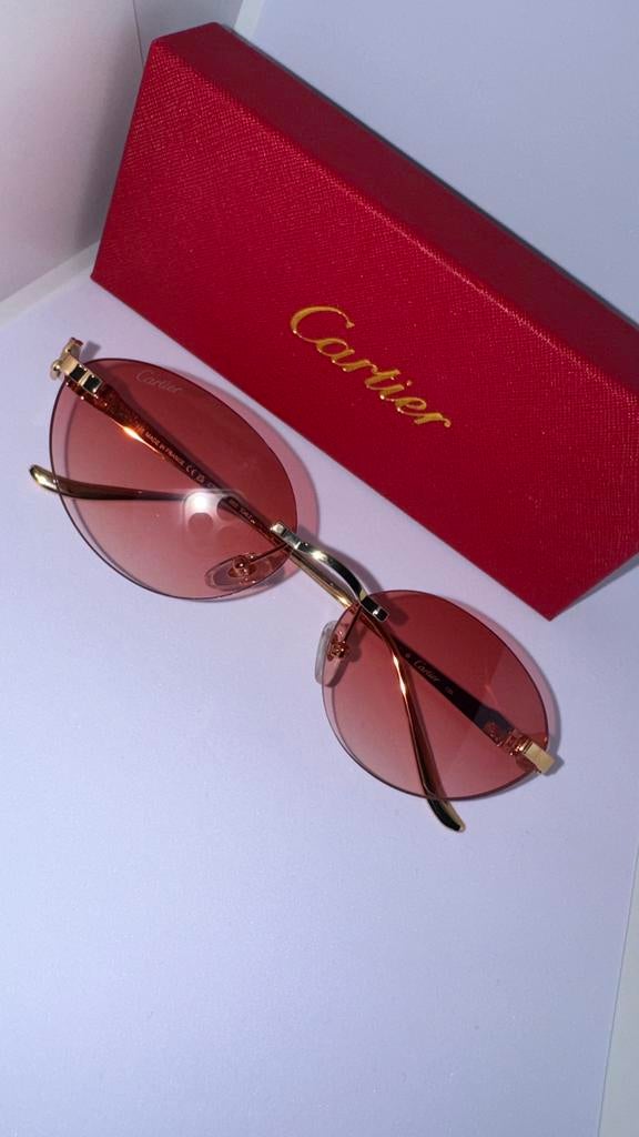 Lunettes Cartier, Enlèvement ou Envoi, Comme neuf, Rose, Lunettes
