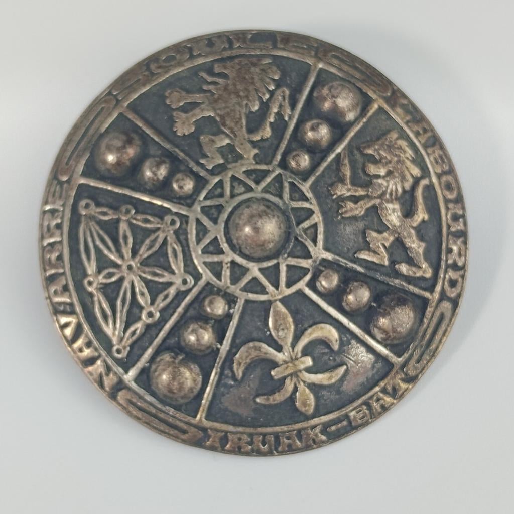 Ancienne broche Basque Argent poinçon, Enlèvement ou Envoi, Argent, Argent