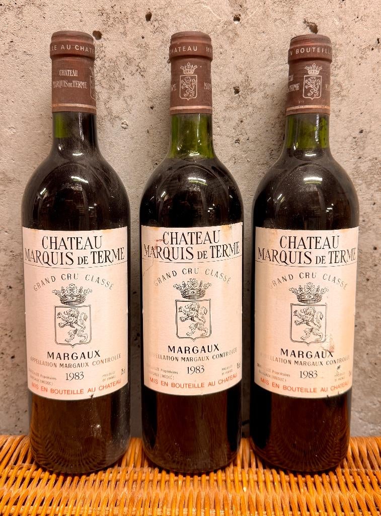 1983 Château Marquis de Terme - Grand Cru Classé, Neuf, Pleine, Enlèvement, Vin rouge