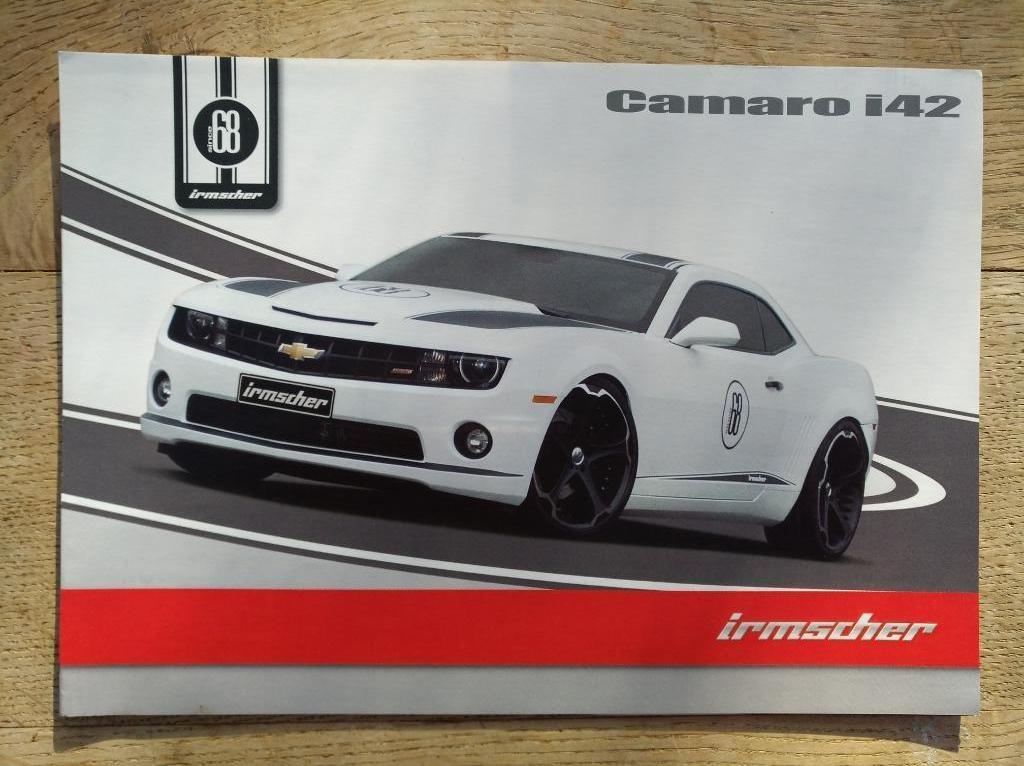 CHEVROLET CAMARO IRMSCHER BROCURE DEPLIANT 4 PAGES TRES BON, Enlèvement ou Envoi, Utilisé, Chevrolet