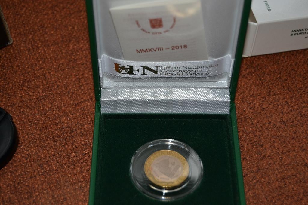5 euro Vaticaan 2018, Postzegels en Munten, Ophalen of Verzenden, Vaticaanstad, 5 euro, Setje