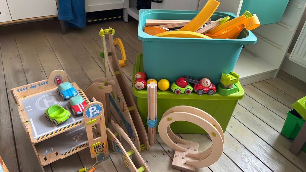 Haba knikkerbaan kullerbu, Enlèvement