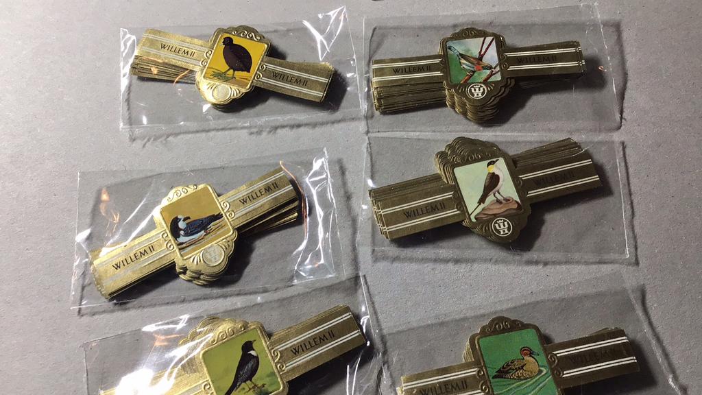 Willem II sigarenbanden, Ophalen of Verzenden, Zo goed als nieuw, Sigarenbandjes