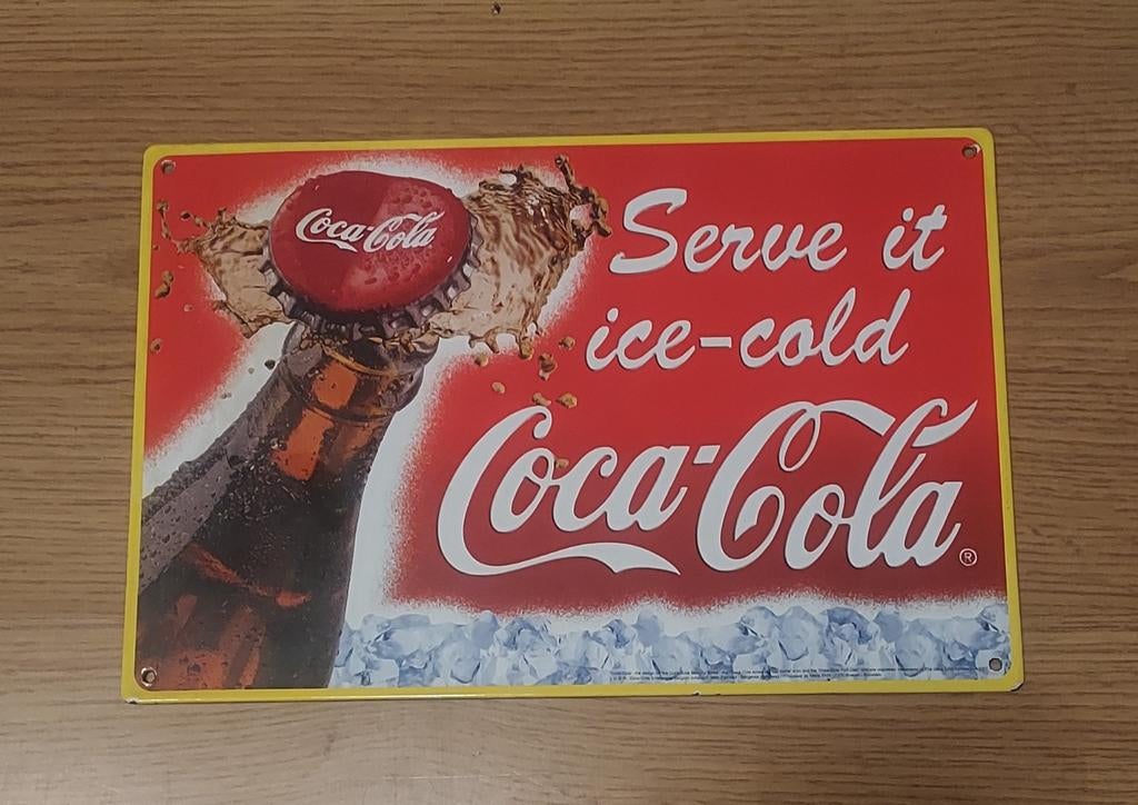 Emaille bordje Coca-Cola, Ophalen of Verzenden