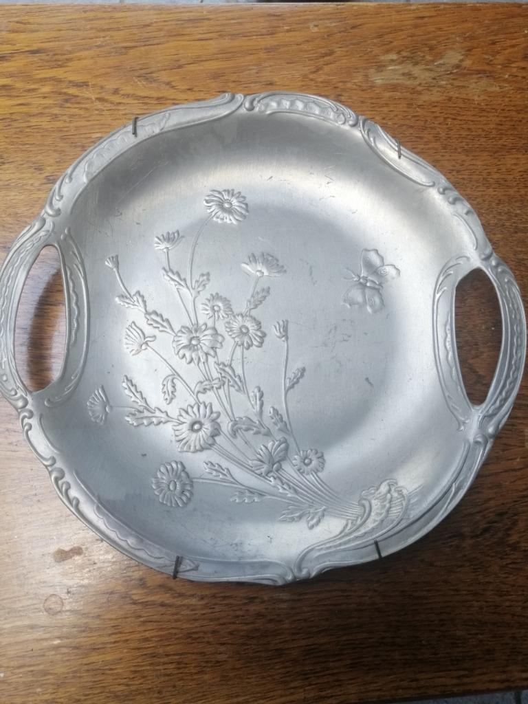 Tinnen wandplaat, Antiek en Kunst, Ophalen