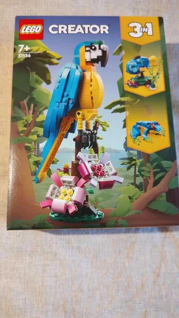 Lego 31136 + 31144 – Exotische papegaaien, Kinderen en Baby's, Speelgoed | Duplo en Lego, Nieuw, Lego, Complete set, Ophalen of Verzenden