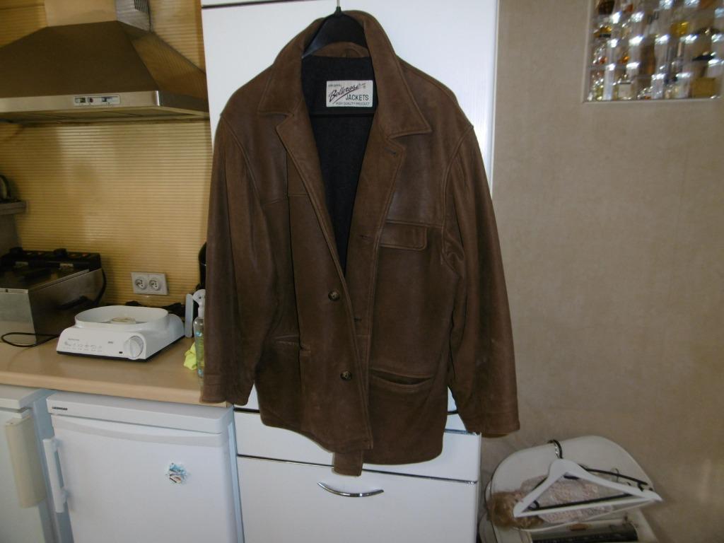 vêtements pour hommes, gilet d'hiver en cuir véritable, 54,, Enlèvement ou Envoi, Brun, Bellerose, Taille 52/54 (L)