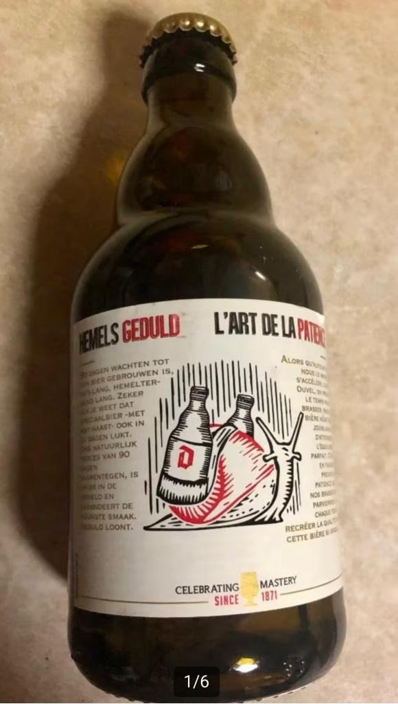 Flesje Duvel ‘Hemels geduld’, Verzamelen, Ophalen of Verzenden, Nieuw, Flesje(s), Duvel