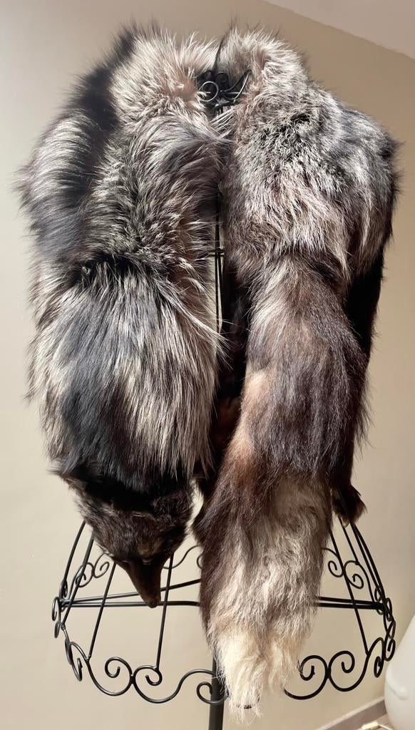 Col en fourrure renard entier vintage, Enlèvement ou Envoi