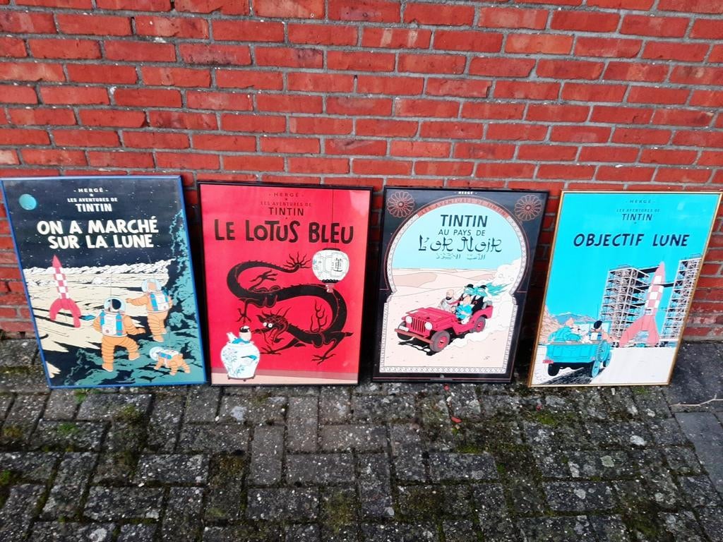 Ingekaderde posters Tintin, Collections, Enlèvement, Utilisé