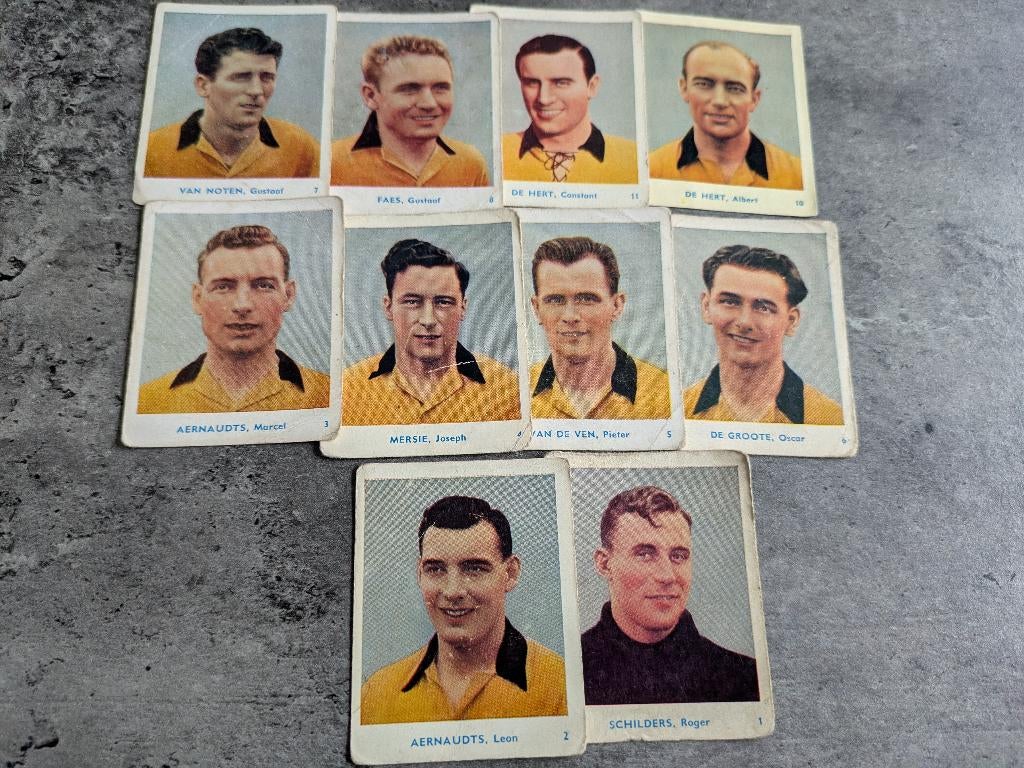 Voetbal BELGIAN CHEWING GUM 1951/52 PRENTEN 10X BERCHEM SP., Ophalen of Verzenden