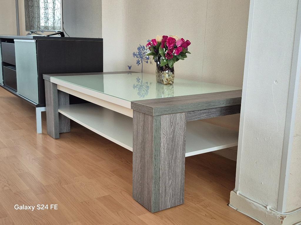 Meuble TV comme neuf, 133x68x42, Moins de 100 cm, Comme neuf, Enlèvement, 50 à 100 cm