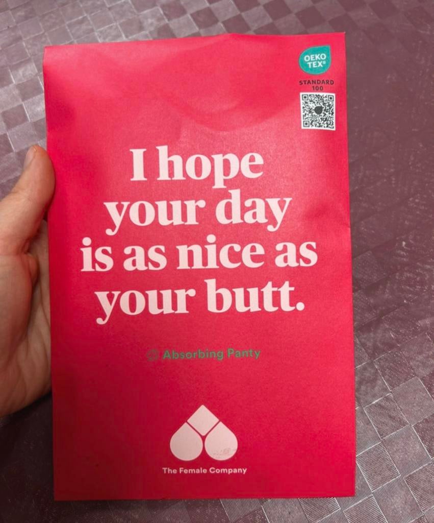 Menstruatie string zwart maat 44 the female company, Ophalen, Zwart, String