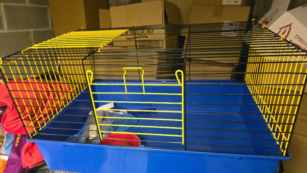 Cage lapin et accessoires, cage de transport, Enlèvement, Comme neuf, Cage, Lapin