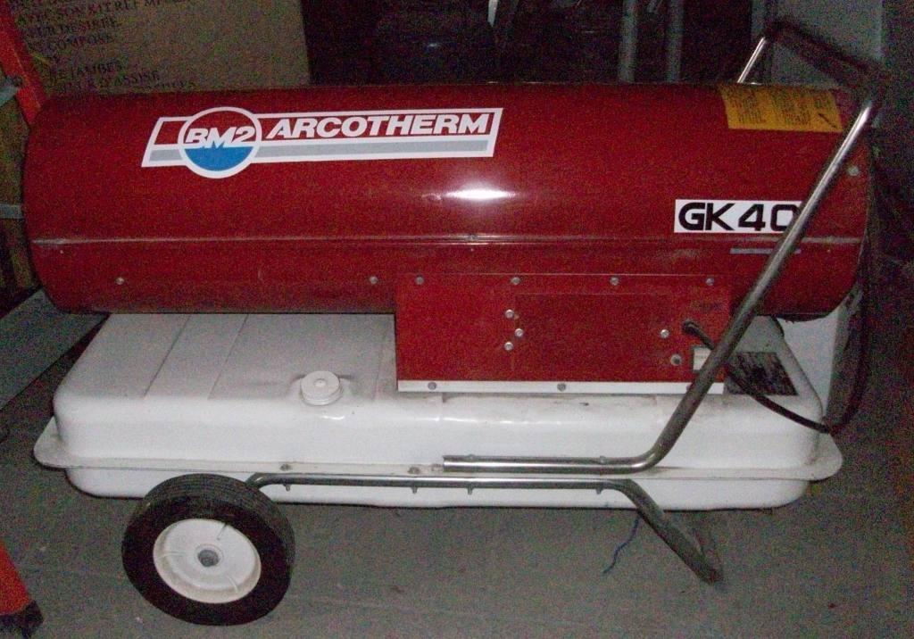 Chauffage canon à chaleur, Enlèvement, Thermostat