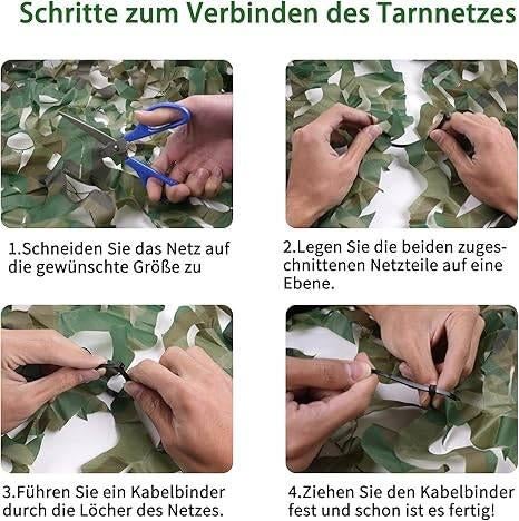 Camouflagenet | 3x3m | jacht | survival | GRATIS LEVERING, Neuf, -, -, MIKKUPPA