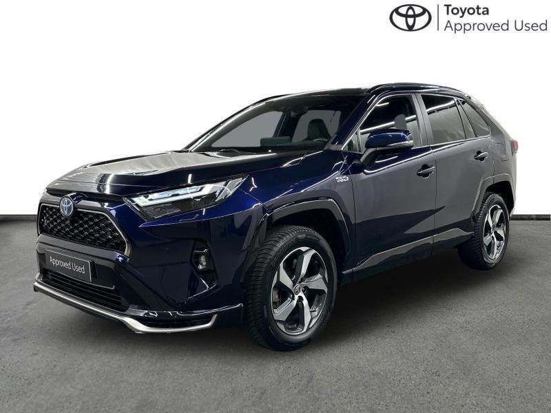 Toyota RAV-4 Premium Plus AWD PLUG-IN+PANO, Auto's, Toyota, Automaat, Blauw, 184 pk, 5 deurs