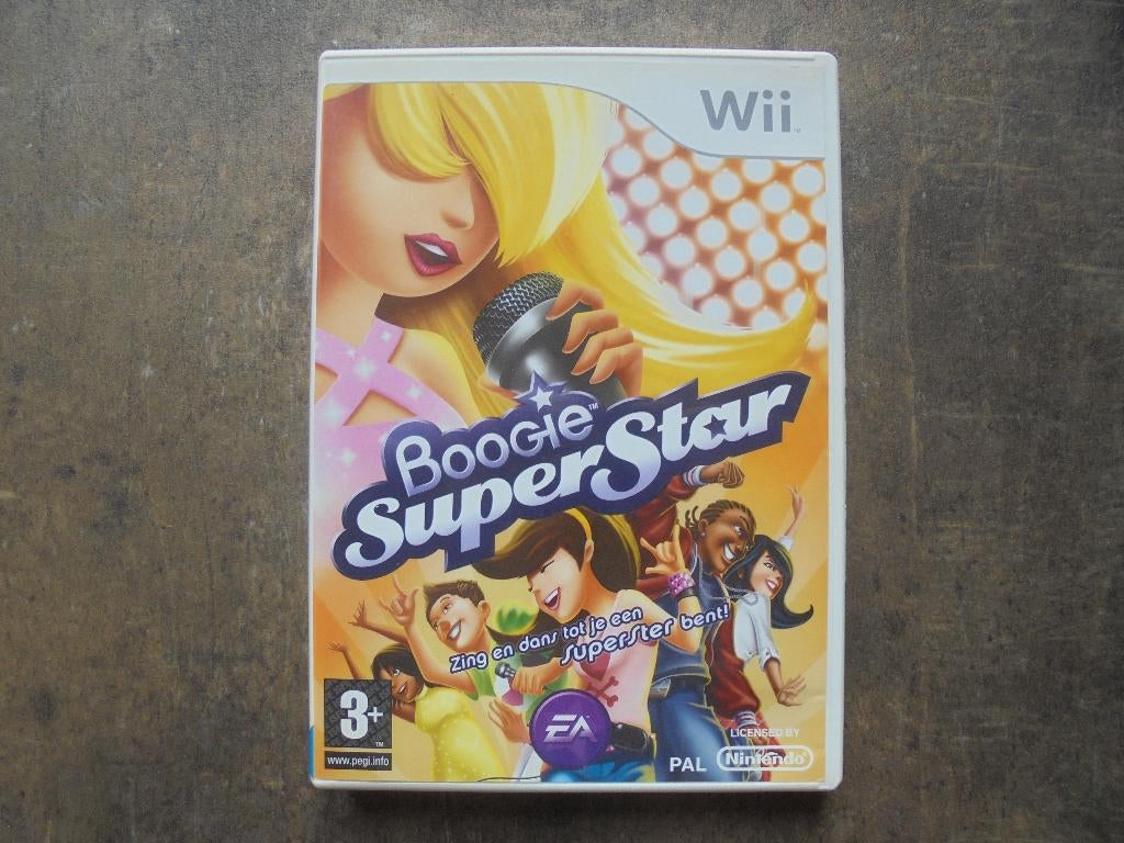 Boogie Super Star voor Wii (zie foto's) II, Games en Spelcomputers, Games | Nintendo Wii, Muziek, Gebruikt, 1 speler, Ophalen of Verzenden
