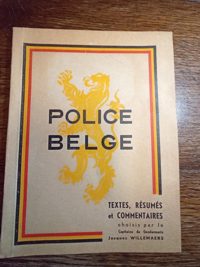 Livre Police Belge gendarme1950.Capitaine Jacques WILLEMAERS, Enlèvement, Gendarmerie