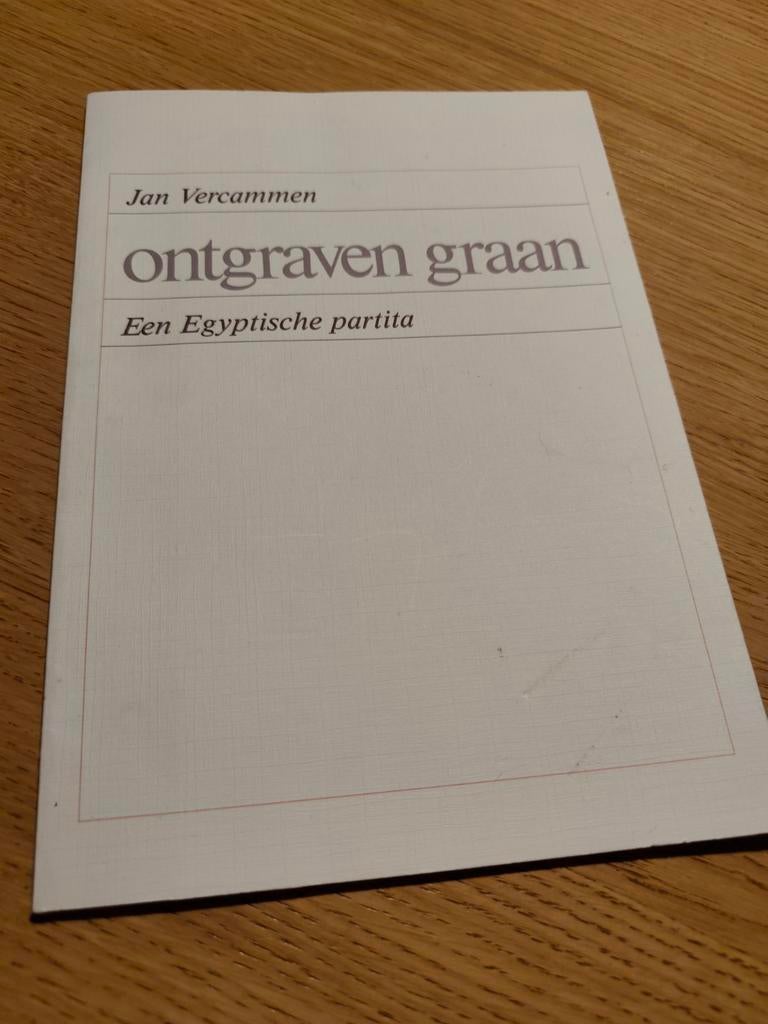 Ontgraven graan. Jan Vercammen. Moeilijk vindbaar., Boeken, Kunst en Cultuur | Architectuur, Ophalen of Verzenden