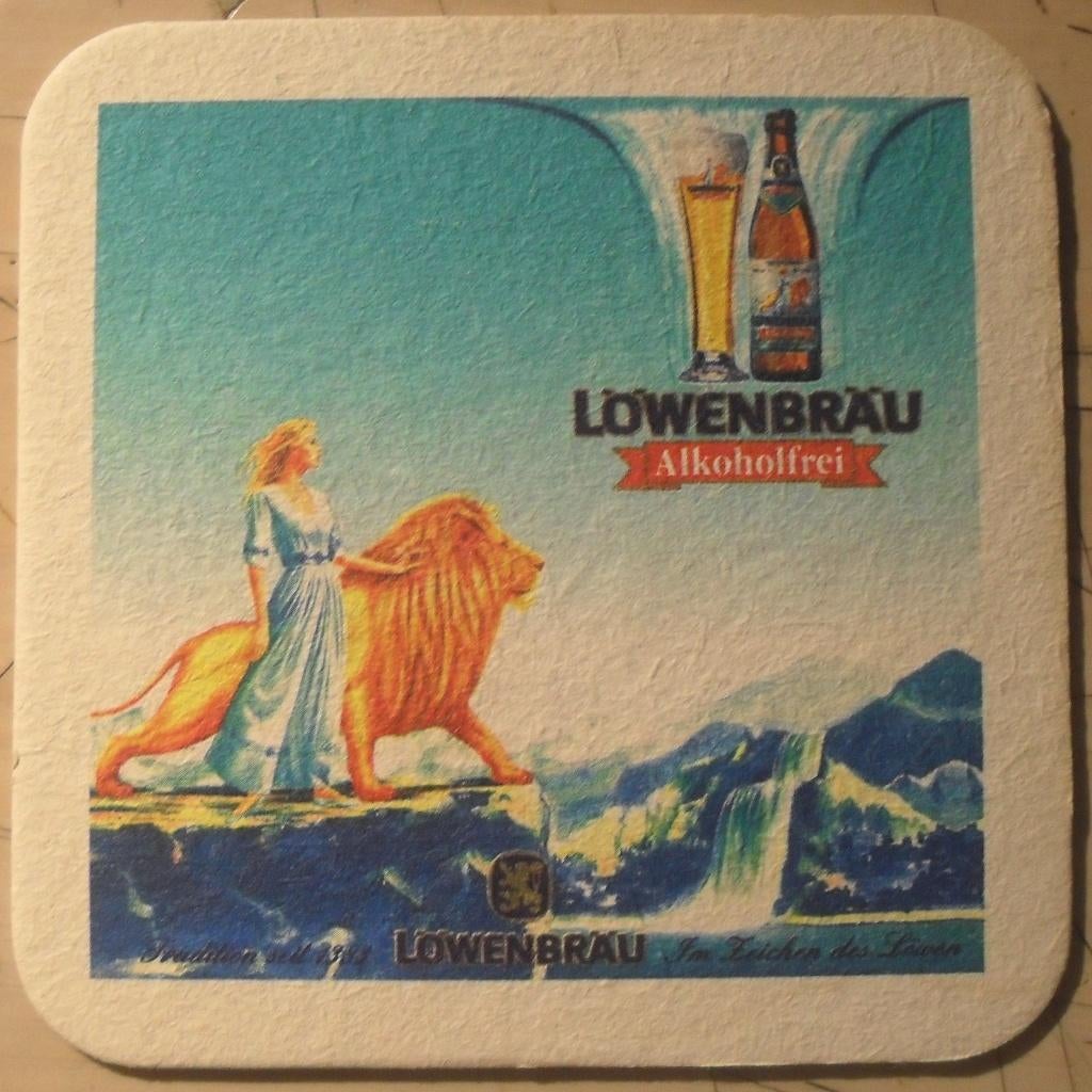 Sous-bock Löwenbräu, Collections, Marques de bière, Enlèvement ou Envoi, Sous-bock