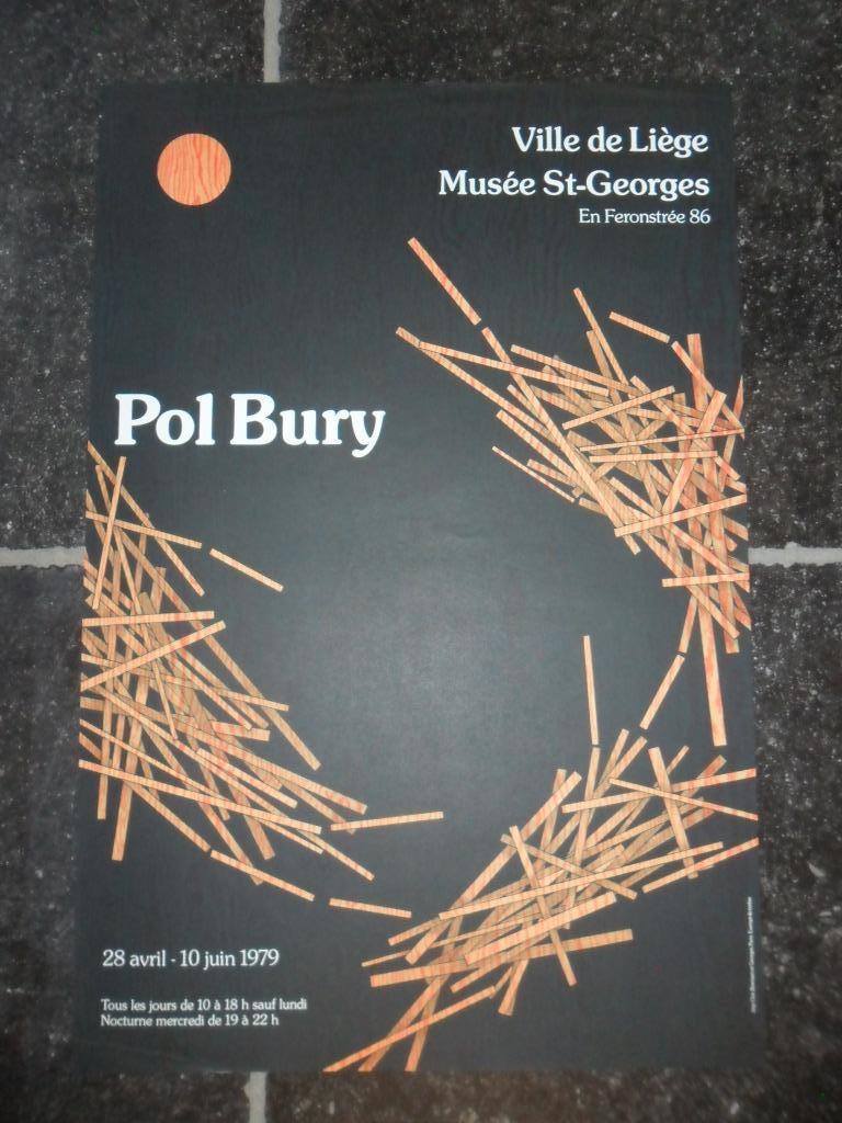 Affiche Litho de Pol Bury (Haine St Pierre 1922-Paris 2005), Antiek en Kunst, Ophalen of Verzenden