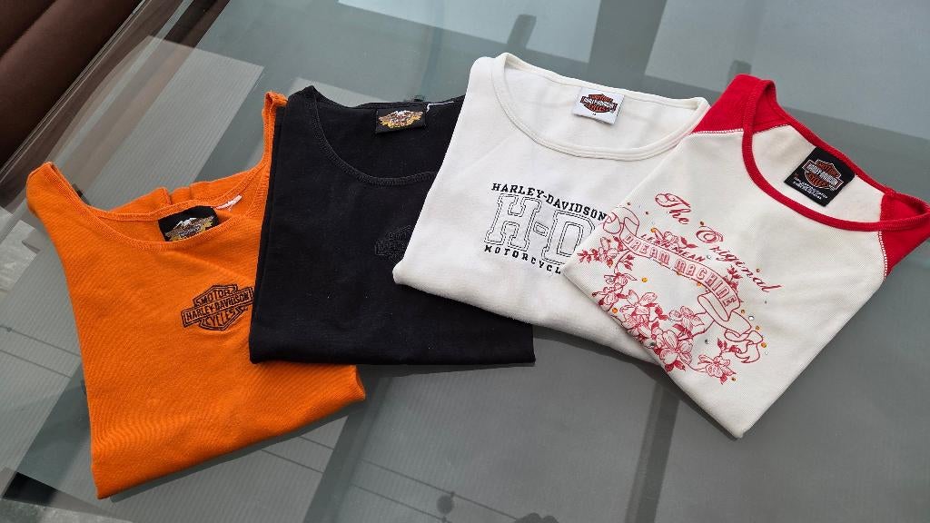 Harley Davidson dames T-shirt ( 4 st. ), Motoren, Kleding | Motorkleding, Overige typen, Dames, Tweedehands, Ophalen of Verzenden