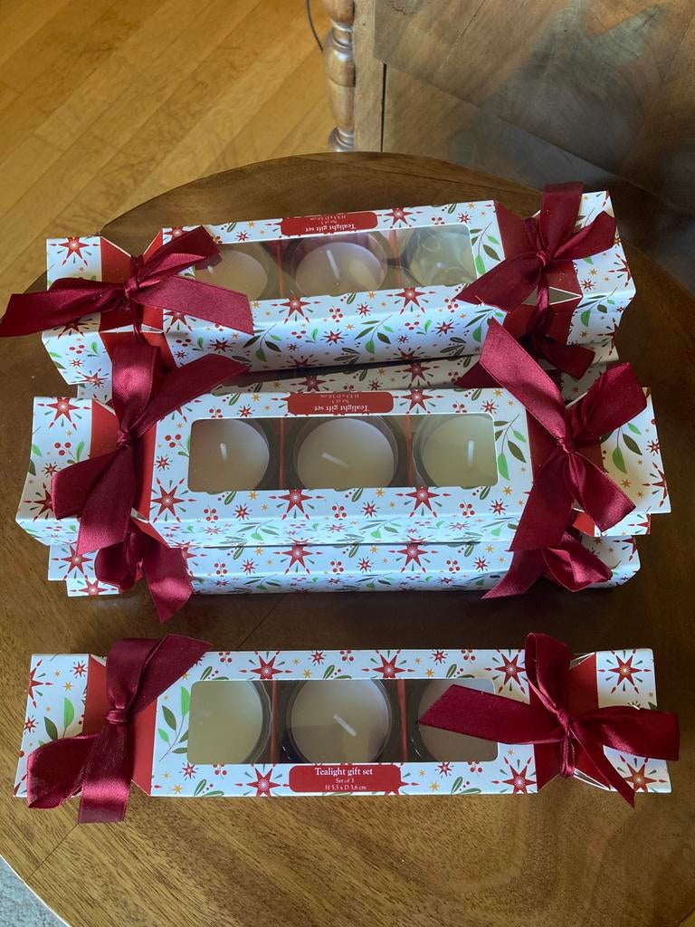 5 coffrets cadeaux 3 photophores en verre House of Season, Enlèvement ou Envoi, Neuf