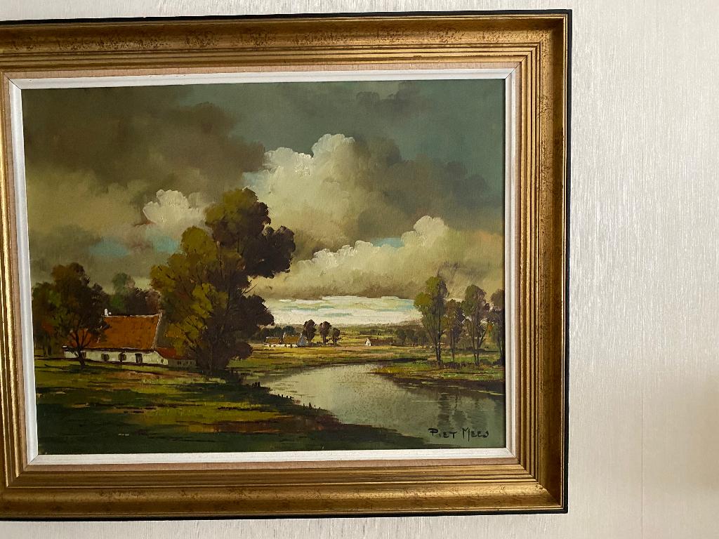 Schilderijen Piet Mees en Abeele, Antiek en Kunst, Ophalen