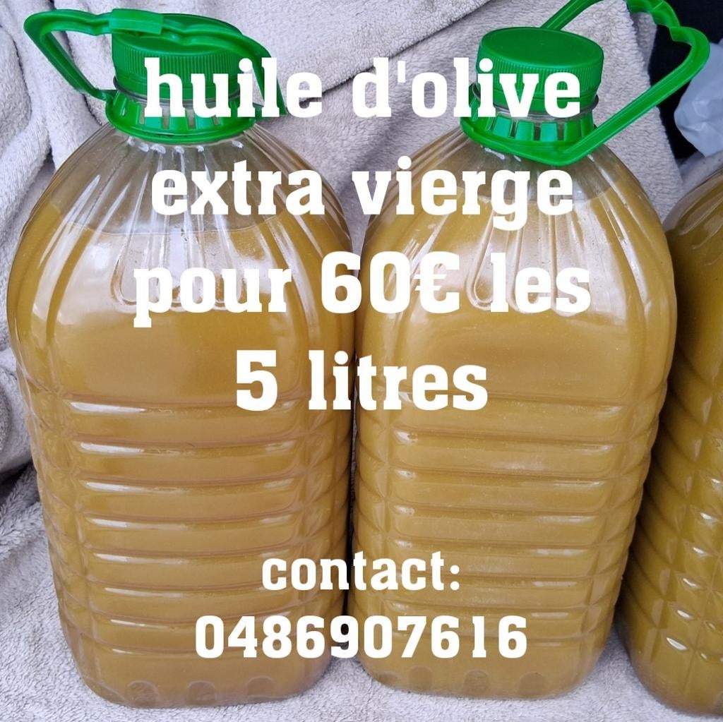 huile d olive extra vierge  60€/5L, Enlèvement ou Envoi