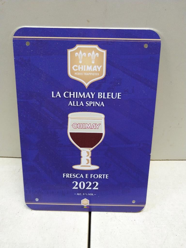 Petite plaque Chimay 2022. No plaque émaillée, Enlèvement ou Envoi, Comme neuf, Panneau publicitaire