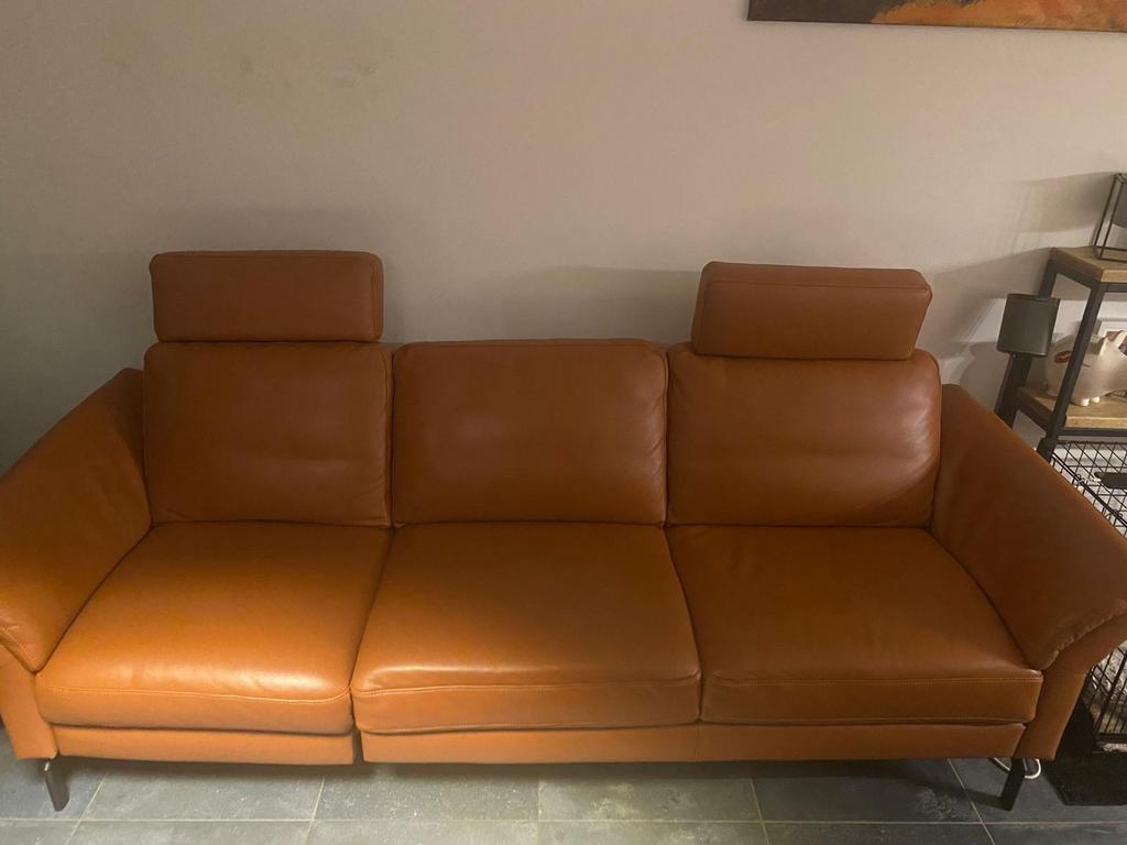 Siège en cuir, Maison & Meubles, Canapés | Salons, 200 à 250 cm, Banc droit, Comme neuf, Enlèvement