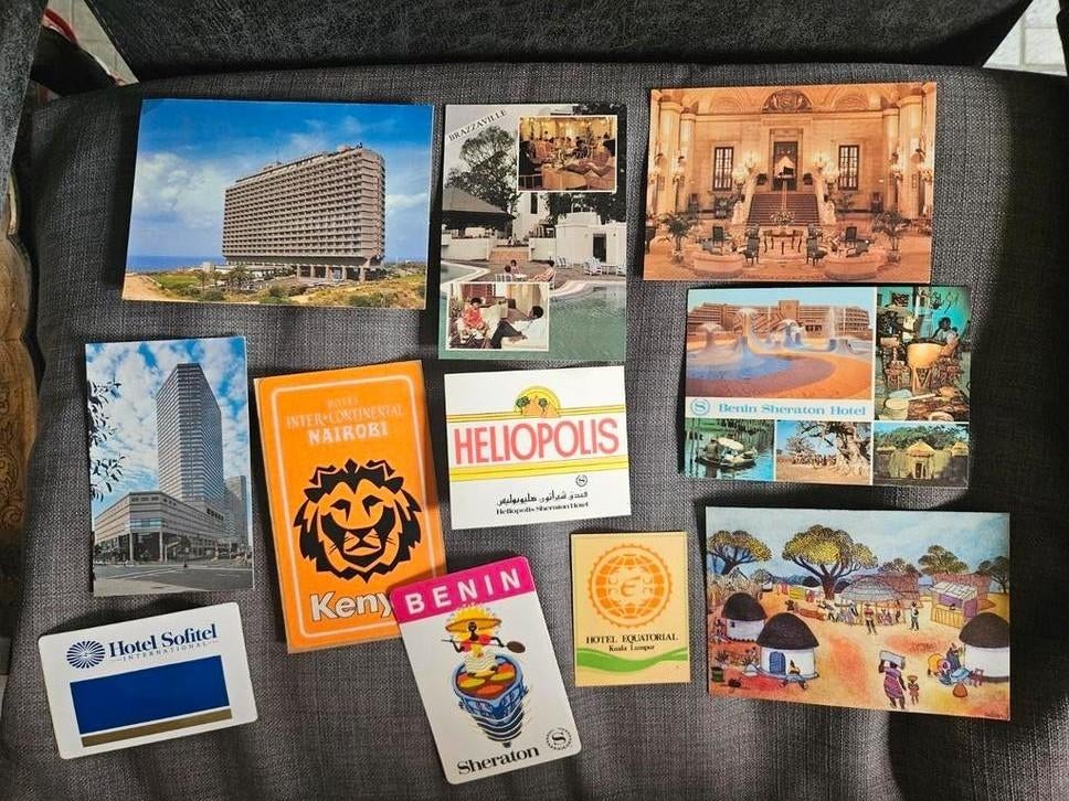Verzameling HOTEL postkaarten en stickers, Ophalen of Verzenden, Zo goed als nieuw