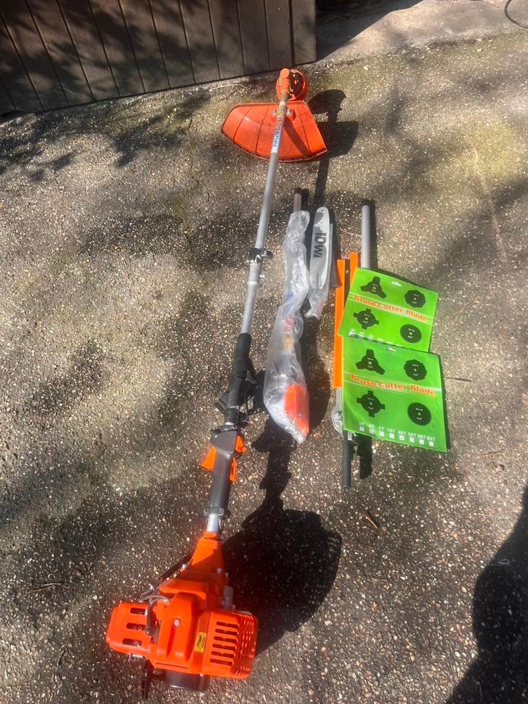 Multitool IDW kant/bosmaaier/haagschaar/kettingzaag, Tuin en Terras, Ophalen, Gebruikt, Benzine