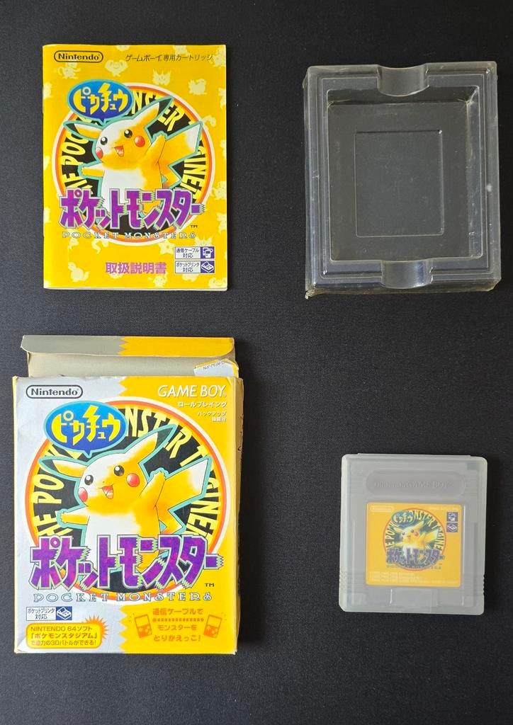Game Boy Pokémon Yellow Japans Pikachu-spel, Ophalen of Verzenden, Zo goed als nieuw, Avontuur en Actie