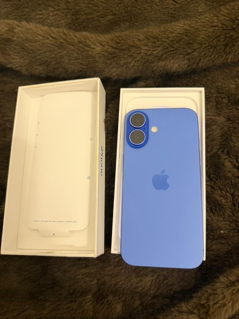 Iphone 16 128gb, Télécoms, Téléphonie mobile | Apple iPhone, Enlèvement ou Envoi, Bleu, 90 %, IPhone 16