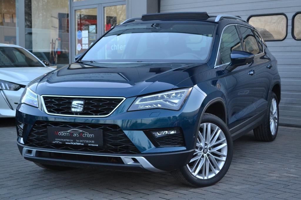Seat Ateca 1.4 FSI "Xcellence" * Pano * Leder * Benzine, Auto's, Seat, Voorwielaandrijving, 1800 kg, 4 cilinders, Blauw