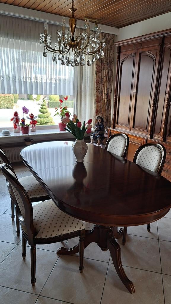 Tafel ovaal meter 4 stoelen, Maison & Meubles, Enlèvement