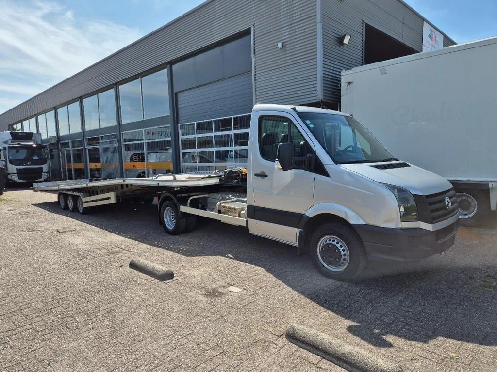 Volkswagen Crafter 2.0TDI BE Combi/ Autotransporter 10m mit, Auto's, Gebruikt, 4 cilinders, Volkswagen, 120 kW