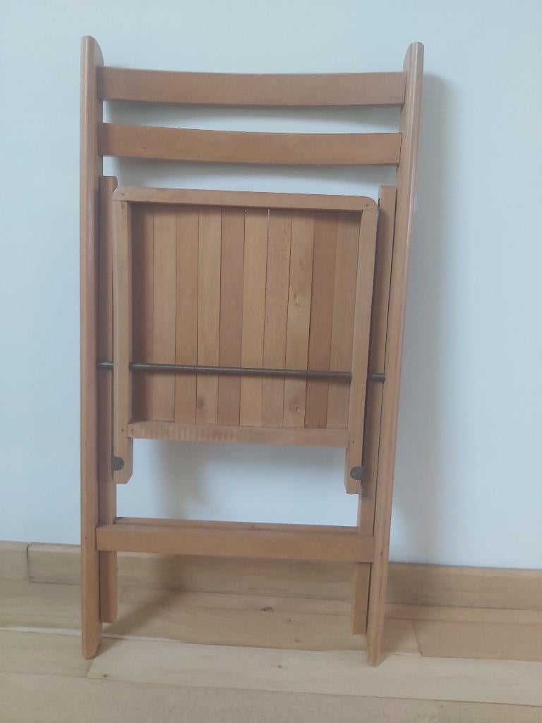 Houten klapstoelen, Ophalen, Gebruikt, Bruin, Vier