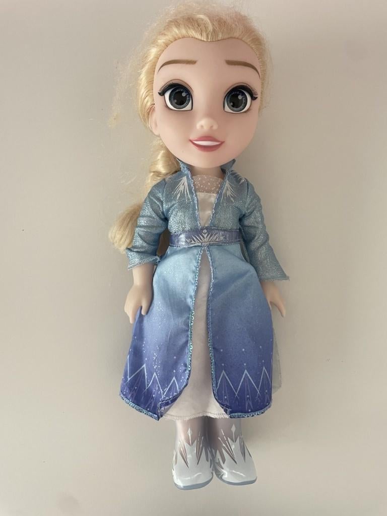 Frozen 2 Elsa, 35 cm + gratis puzzel, Kinderen en Baby's, Ophalen of Verzenden, Zo goed als nieuw, Overige typen