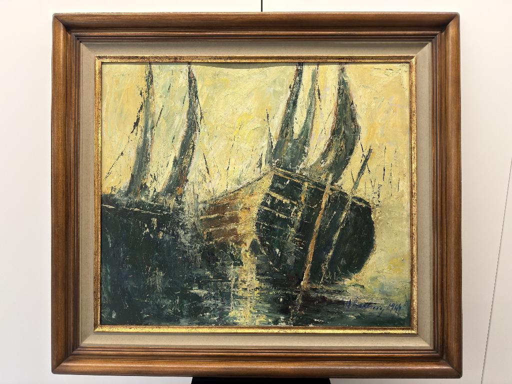 Peinture à l'huile signée, Enlèvement