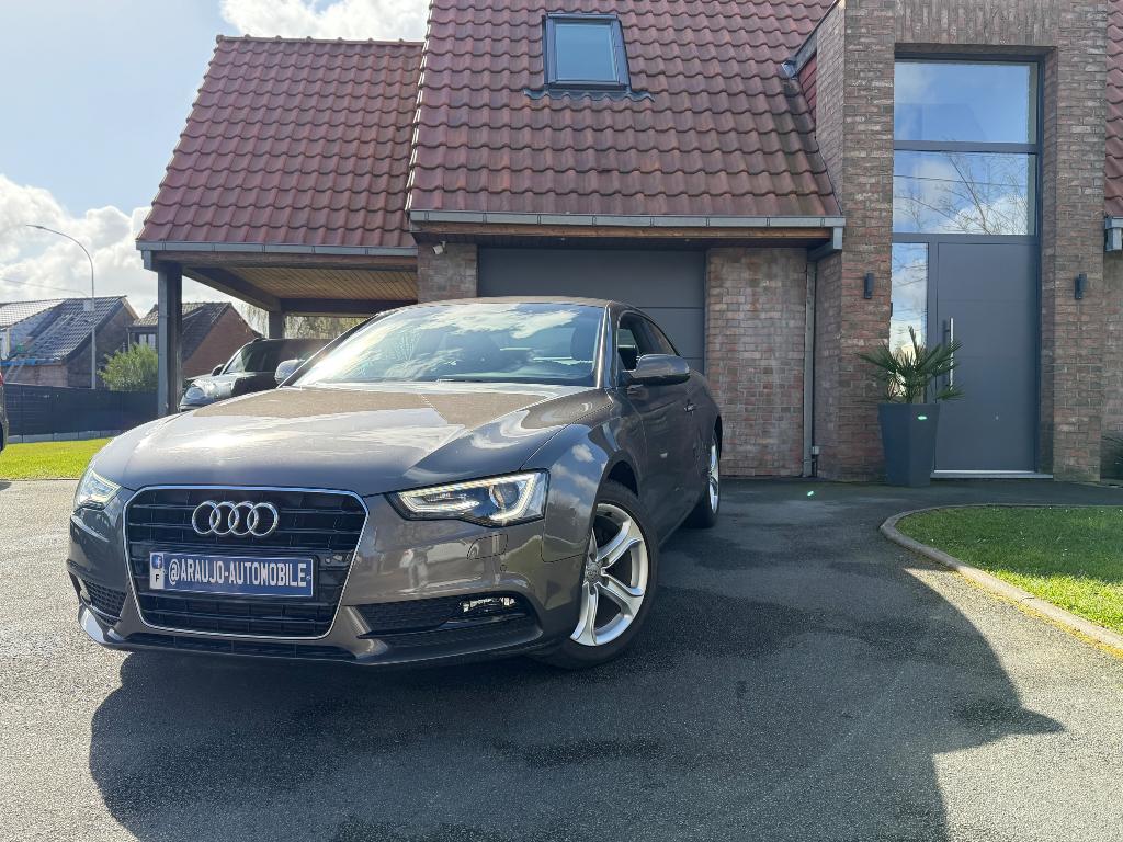 Audi a5 1.8 tfsi 170 ch première main cuir gps, Auto's, Euro 5, Zwart, Lederen bekleding, Beige