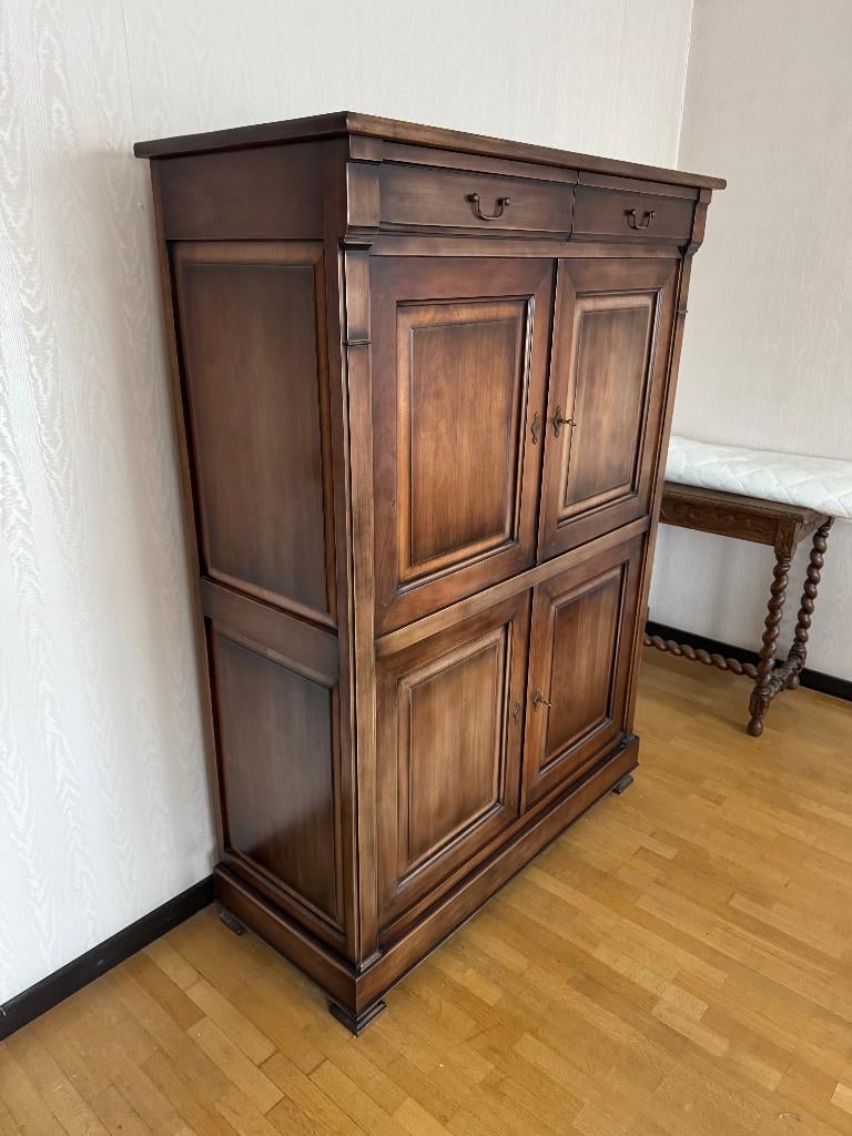 Meuble bar 4 portes mérisier, Maison & Meubles, Armoires | Autre, Enlèvement, Utilisé