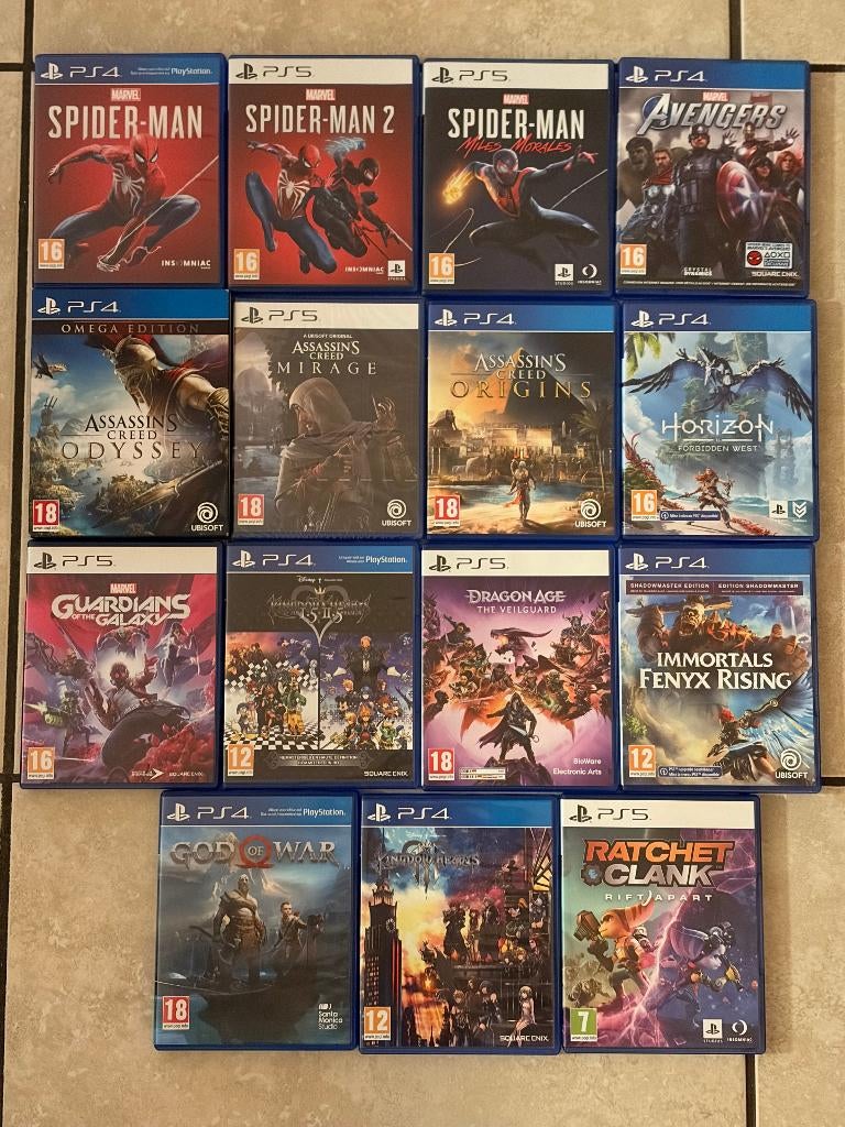 Jeux PS4/PS5, Envoi, Comme neuf